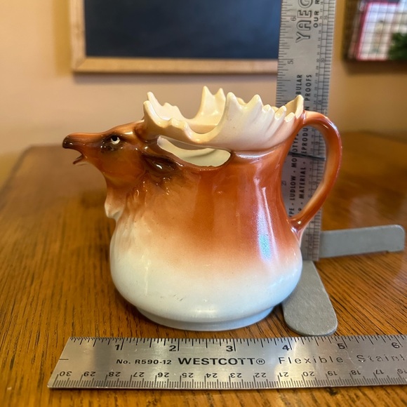 Antique Moose Elk Antler Figural Creamer - Picture 5 of 7